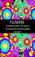 Flowers Coloring Book for Adults