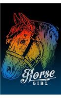 Notebook: Horse Girl - Blank Lined Journal For College Students Who Loves Horses - 6x9 inches, 120 pages