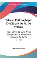 Tableau Philosophique De L'Esprit De M. De Voltaire