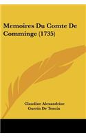 Memoires Du Comte De Comminge (1735): (French)
