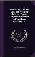 Influence of Certain Salts and Nutrient Solutions On the Secretion of Diastase by Penicillium Camembertii