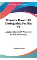 Romantic Records Of Distinguished Families V1