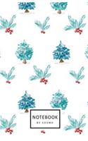 Notebook: Dot-Grid Journal, 122 Pages 5.5x8.5 Beautiful Shade of Christmas Romance