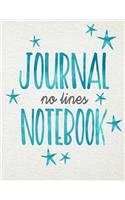 Journal Notebook No Lines