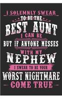 I solemnly swear to be the best aunt i can be but if anyone messes with my Nephew i swear to be your worst nightmare come true