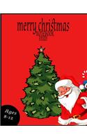 Merry Christmas Notebook for Kids Ages 8-12: MERRY CHRISTMAS NOTEBOOK FOR KIDS -In school Notebook Journal- Cute Merry Christmas Individual Name Notebook Gift Idea for Kids, Children, School