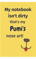 My Notebook Isn't Dirty That's My Pumi's Nose Art: For Pumi Dog Fans