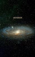 Notebook: Deep Space Galaxy and Stars - Journal for Girls and Boys, Kids, School, Students and Teachers - 8 x 10, 100 Blank Lined Pages