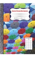 Graph Paper Notebook: Quad Ruled 4x4 - 110 Pages - 7" x 10" Squared Graphing Paper * Blank Notebook * Grid Paper * Softback ...(Composition Books)