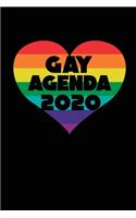 Gay Agenda 2020: Blank lined journal for gay pride and human beings (LGBT). 6x9 inches, 100 pages.