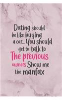I'm Single ... But If You See Me Out With Somebody, Please Mind Your Business I'm Doing Interviews: All Purpose 6x9" Blank Lined Notebook Journal Way Better Than A Card Trendy Unique Gift Marble Rose Dating