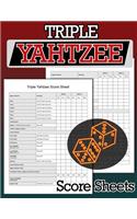 Triple Yahtzee Score Sheets: 100 Triple Yahtzee Score Pads, Triple Yahtzee Game, Yahtzee Score