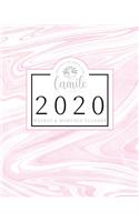 2020 Weekly & Monthly Planner: Pink Marbled Suminagashi Jan 1, 2020 - Dec 31, 2020 Large Writing Calendar A Year at A Glance Inspirational Quotes Daily To Do's Weekly View Creatin