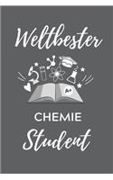 Weltbester Chemie Student: A5 Geschenkbuch PUNKTIERT für Chemie Fans - Geschenk fuer Studenten - zum Schulabschluss - Semesterstart - bestandene Pruefung - Chemiker - Studium