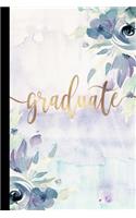 Graduate: Graduate Gifts For Her, Graduate Notebook, Graduation Gift Diary For Notes, Congratulations, Graduate Journal, Gold Graduate Gifts, Graduation Journ