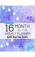 Undated 16 Month Weekly Planner: Personal Planner with Weekly Inspiring Quotes