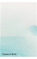Password Book: Include Alphabetical Index with Blue Brush