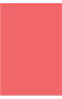 Coral 101 - Lined with Margins Notebook: Medium Ruled, Soft Cover, 6 x 9 Journal, 101 Pages