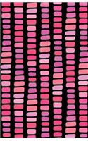 Bullet Journal Abstract Rectangles in Pink: Graph Design - 162 Numbered Pages with 150 Graph Style Grid Pages, 6 Index Pages and 2 Key Pages in Easy to Carry 5.5 X 8.5 Size