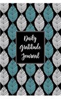 Gratitude Journal Abstract Leaves Pattern 7: Daily Gratitude Journal, 100 Plus Plain Pages With Two Per Page, Start Each Day With A Grateful Heart.