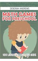 Math Games For Preschool: Fillomino Puzzles - 100 Large Puzzles For Kids(3 Logic and Math Puzzles for Kids)