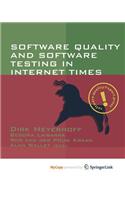 Software Quality and Software Testing in Internet Times