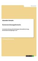 Kostenrechnungsformeln