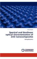 Spectral and Nonlinear optical characterization of ZnO nanocomposites