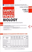 Oswaal CBSE Sample Question Papers for Class 11 Biology (Mar.2018 Exam)