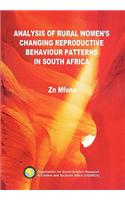 Analysis of Changing Rural Women's Reproduction Behavior Patterns in South Africa