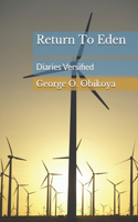 Return To Eden: Diaries Versified
