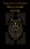 Enjoy coloring with more than 90 animals mandalas