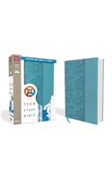 NKJV, Teen Study Bible, Leathersoft, Blue