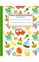 Primary Composition Notebook: Primary Composition Books K-2. Picture Space And Dashed Midline, Primary Composition Notebook, Composition Notebook for Kindergarten, Composition No(5 Composition Notebook)