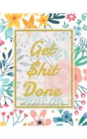 Get Shit Done 2020 Monthly Weekly Budget Planner