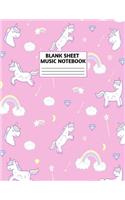 Blank Sheet Music Notebook