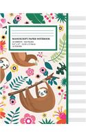 Manuscript Paper Notebook
