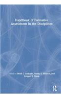 Handbook of Formative Assessment in the Disciplines