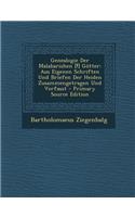 Genealogie Der Malabarishen [!] Gotter