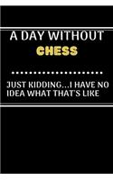 A DAY WITHOUTChess JUST KIDDING...I HAVE NO