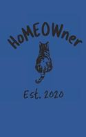 HoMEOWner Established 2020 Blank Notebook and Logbook