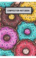 Donut Wide Ruled Composition Notebook