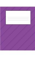 Purple Composition Notebook: Wide Ruled Notebook Lined School Journal - 110 Pages - 7.5 x 9.25" - Children Kids Girls Boys Teens Women Wide Ruled School Composition Books