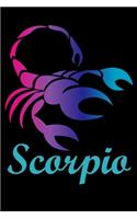 Scorpio: Personal Planner 24 month 100 page 6 x 9 Dated Calendar Notebook For 2020-2021 Academic Year