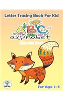 Letter Tracing book for kid, ABC Alphabet Coloring Book.