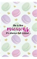 Life Is Like Macarons It's Always Full Colour...