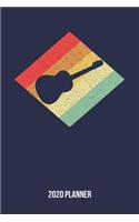 2020 Planner: Retro Vintage 80s Acoustic Guitar Weekly & Monthly Planner 2020 - 52 Week Calendar 6 x 9 Organizer - Gift for Guitarists And Guitar Lovers