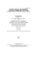 Aviation capacity and congestion challenges, summer 2005 and future