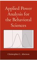 Applied Power Analysis for the Behavioral Sciences