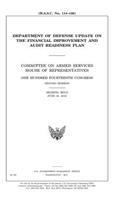 Department of Defense update on the Financial Improvement and Audit Readiness plan